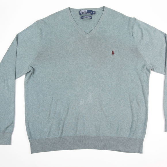 polo crew neck sweater